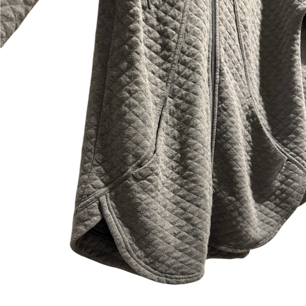 Athletic Works Quilted Charcoal Jacket/Hoodie - Picture 4 of 9